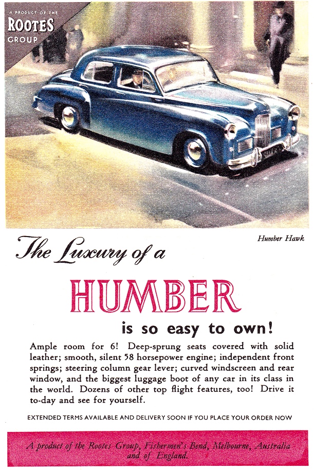 1952 Humber Hawk Rootes Group